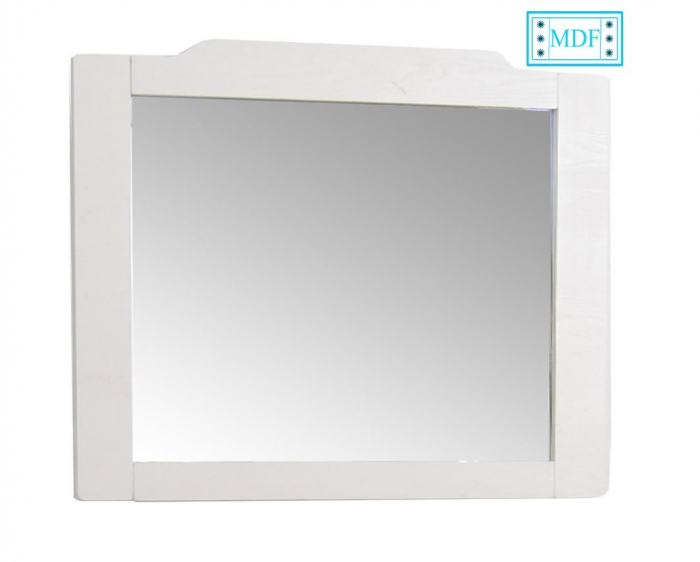 Oglinda seria 601, alb rustic, 80x73 cm