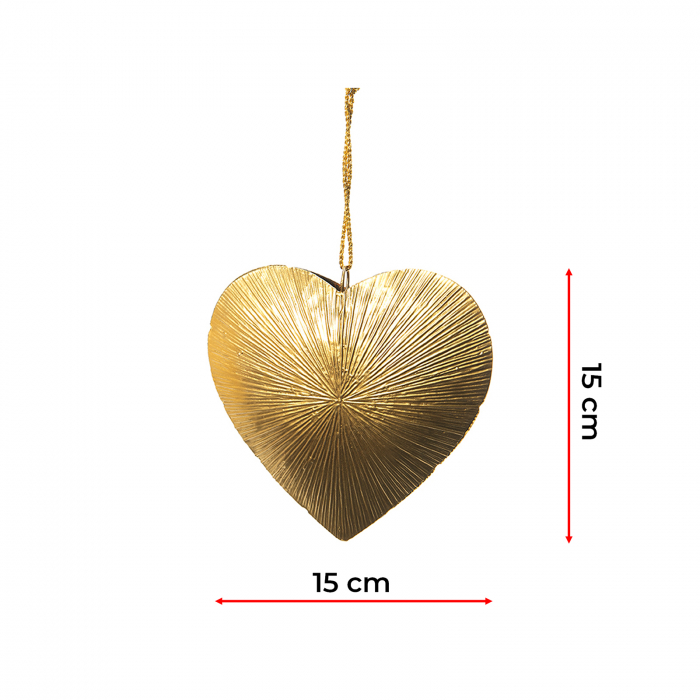 Ornament de agatat, metalic, auriu, 15x15 cm - ExpoMob [2]