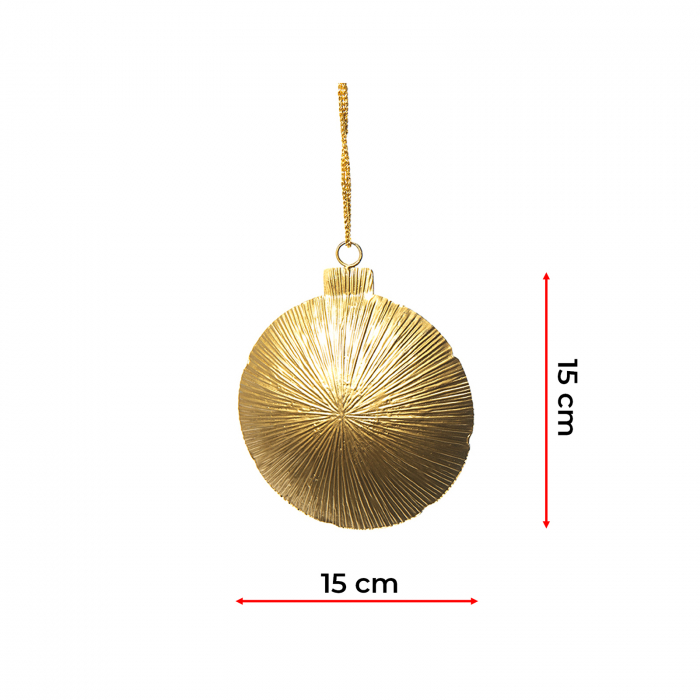 Ornament de agatat, metalic, auriu, 15x15 cm - ExpoMob [2]