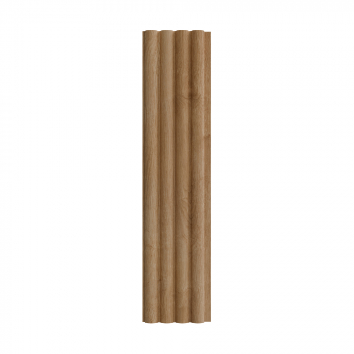 Panou riflaj decorativ NATURAL, MDF, maro, 1,8x10x280 cm - ExpoMob [2]