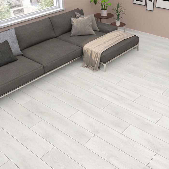 Parchet laminat AR SLIM NAPOLI 8MM AC4, 2.1942 mp / cutie, alb - ExpoMob [3]