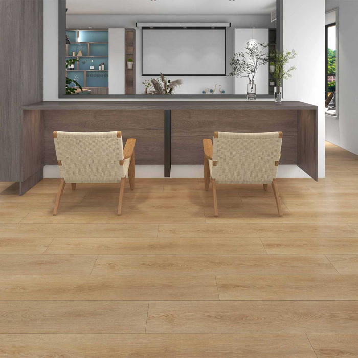 Pardoseala SPC Cam Oak 210 4+1 mm 0.3 ST, 2,503 mp / cutie, beige - ExpoMob [2]