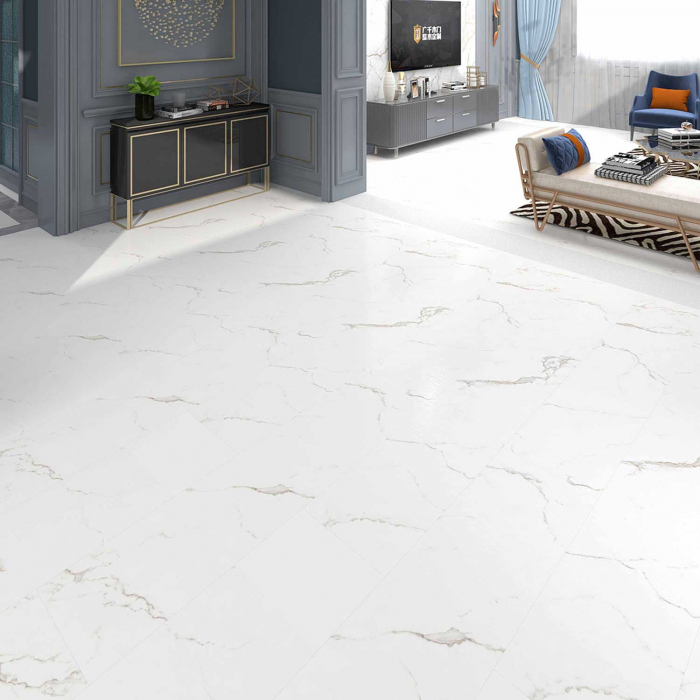 Pardoseala SPC Stone Carrara Marmor 805 4 mm, 2.0466 mp / cutie, alb - ExpoMob [2]