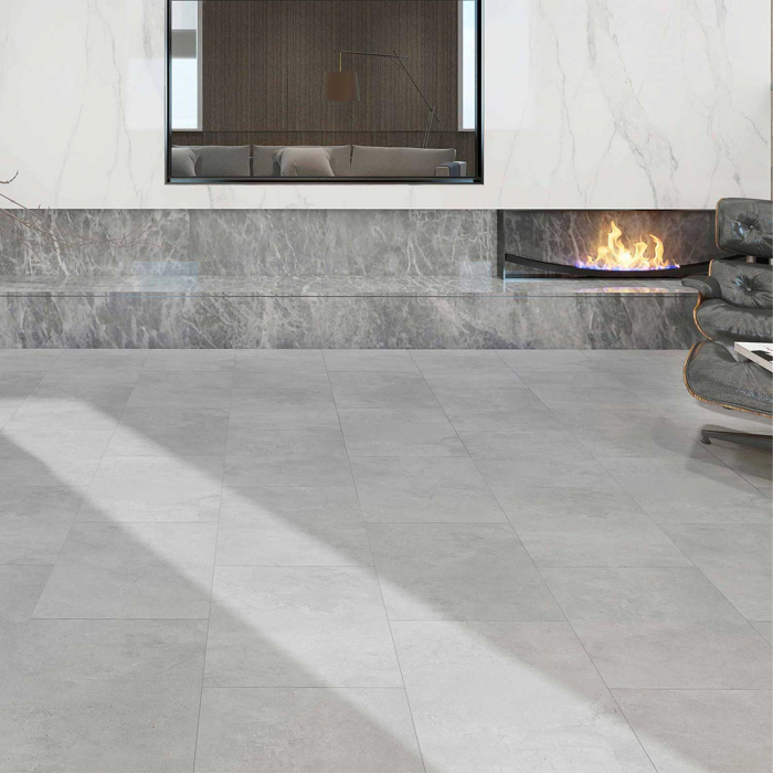 Pardoseala SPC Stone Concrete Light 801 5 mm, 1.674 mp / cutie, gri - ExpoMob [2]