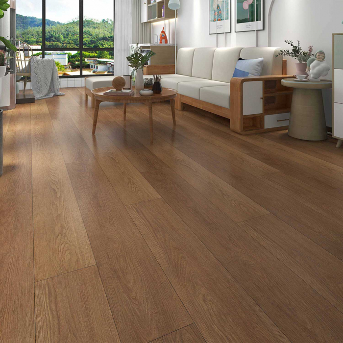 Pardoseala SPC Val Oak 206 4+1 mm 0.3 ST, 2,503 mp / cutie, maro - ExpoMob [2]