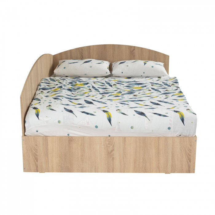 Pat Colt Alma 160x200 cm, cu 2 sertare laterale pe role, colt interschimbabil - ExpoMob [2]