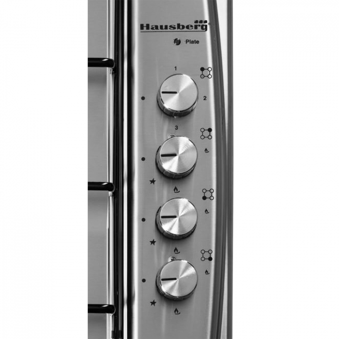 Plita incorporabila pe gaz Hausberg HB-562, 3 arzatoare pe gaz, 1 arzator electric - ExpoMob [4]