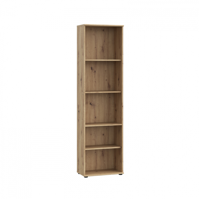 Raft NIKO, cu 4 rafturi, stejar artisan, 50x29x181 cm - ExpoMob [2]