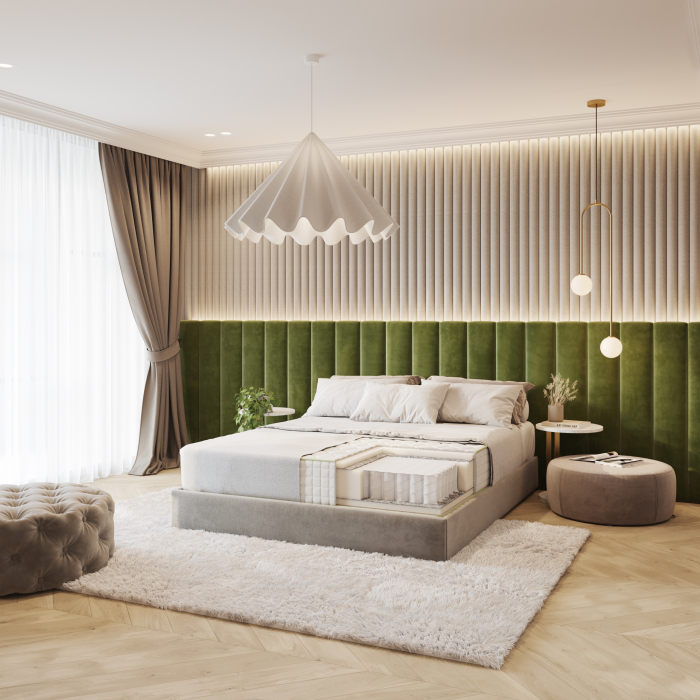 Saltea CLASSIC POCKET cu arcuri, 160x200 cm, H 27 cm, fata vara / fata iarna - ExpoMob [2]
