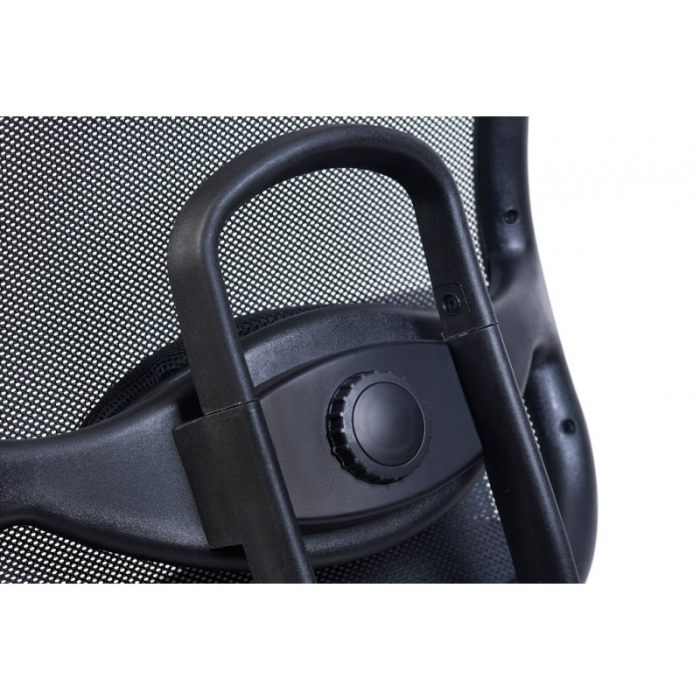 Scaun birou ergonomic OKLAHOMA, rotativ, ajustabil, negru, 63x48x123/131 cm - ExpoMob [9]