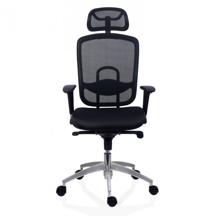 Scaun birou ergonomic OKLAHOMA, rotativ, ajustabil, negru, 63x48x123/131 cm - ExpoMob [3]