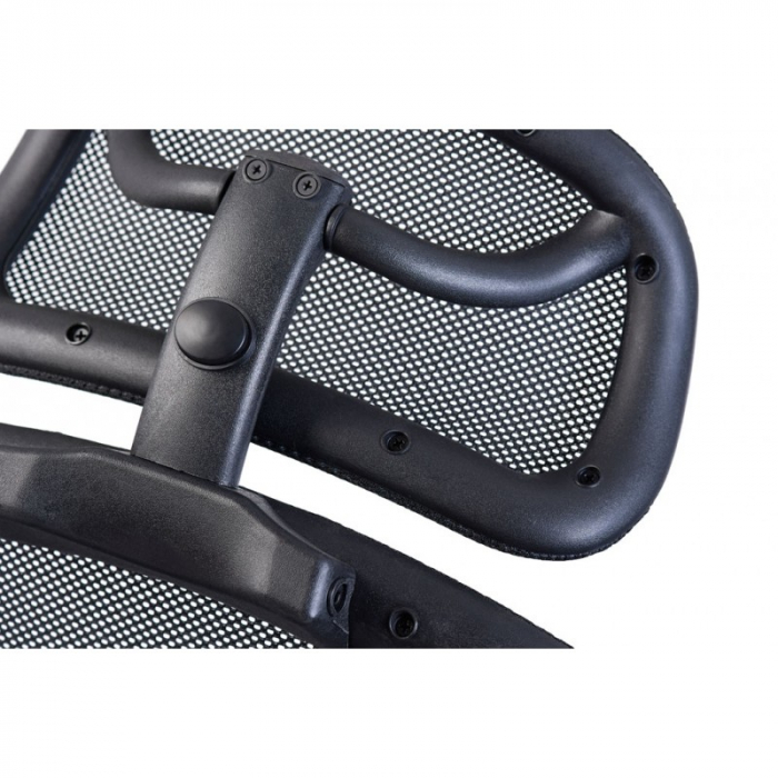 Scaun birou ergonomic OKLAHOMA, rotativ, ajustabil, negru, 63x48x123/131 cm - ExpoMob [10]