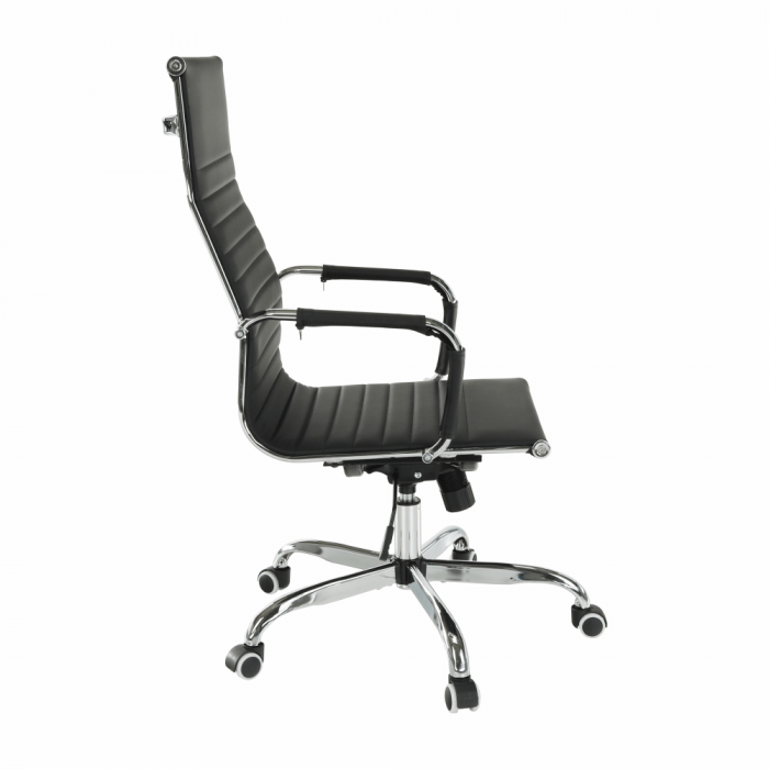 Scaun de birou AZURE 2 NEW, cu brate, rotativ, ajustabil, piele ecologica, 54,5x63x106/114 cm - ExpoMob [7]