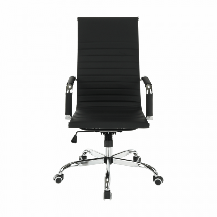 Scaun de birou AZURE 2 NEW, cu brate, rotativ, ajustabil, piele ecologica, 54,5x63x106/114 cm - ExpoMob [3]