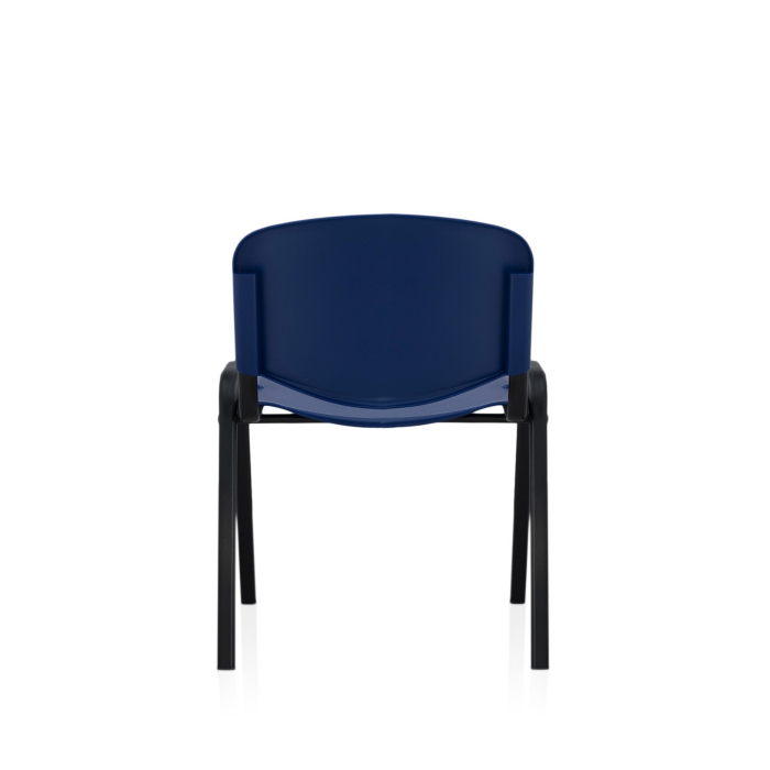 Scaun de birou VIZITATOR, cadru metalic + plastic albastru, 54x45x82 cm - ExpoMob [4]