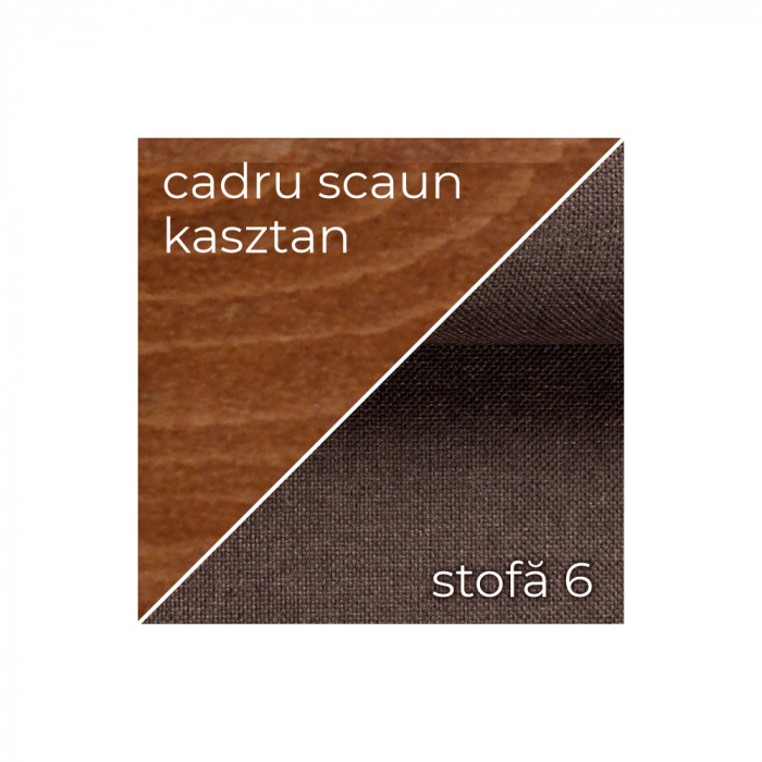 Scaun living PIANO, castan, 43x40x101 cm