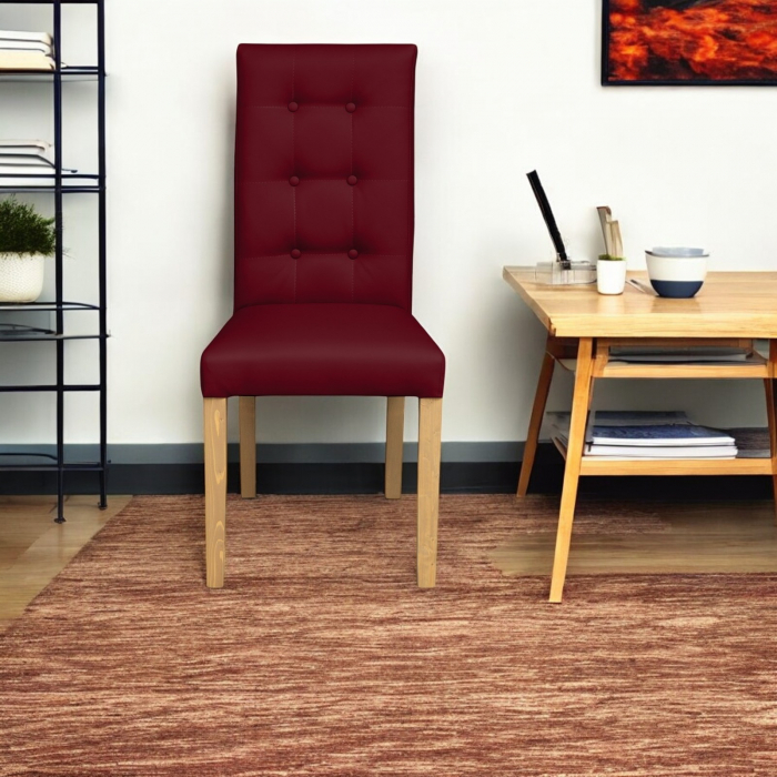 Scaun living TEO LUX, picioare lemn natur, 46x60x98 cm [4]