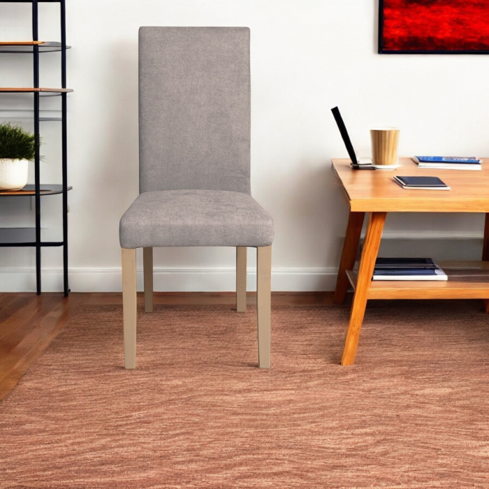 Scaun living TEO, picioare lemn natur, stofa, 46x60x98 cm [4]