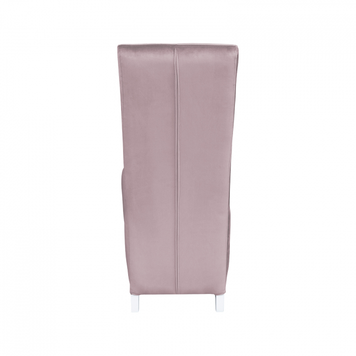 Scaun living VANESSA, picioare lemn alb, stofa, 47x60x110 cm [3]