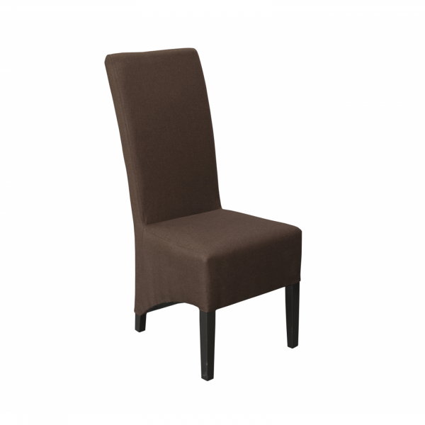 Scaun living vanessa, stofa, maro inchis, 46x65x107 cm
