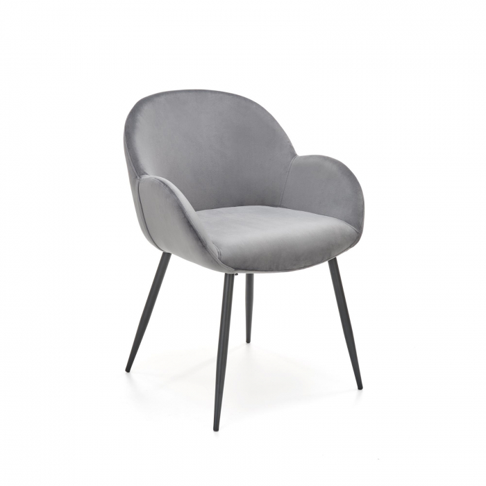 Scaun tapitat K 480, gri, 48x59x79 cm [2]