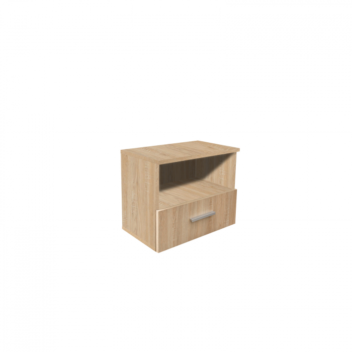 Set 2 Noptiere ALMA, 1 sertar, sonoma deschis, 50x30x42 cm - Expomob [3]