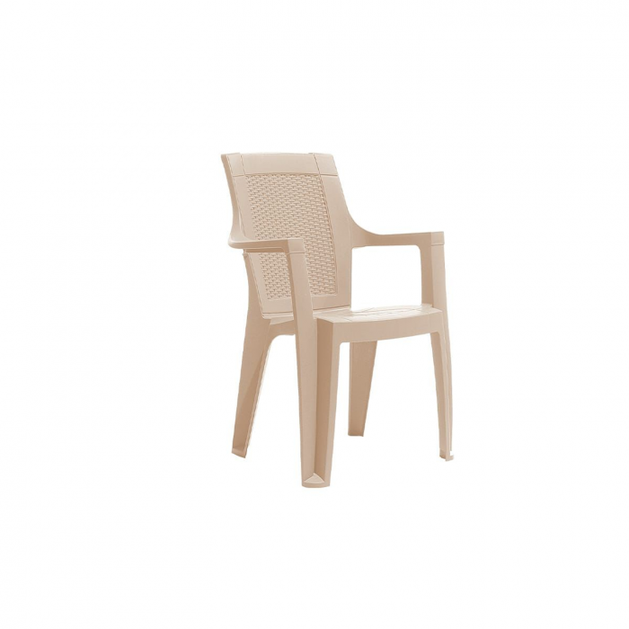 Set 4 scaune gradina ELEGANCE, model ratan, cappucino, 62x57x88 cm - ExpoMob [2]