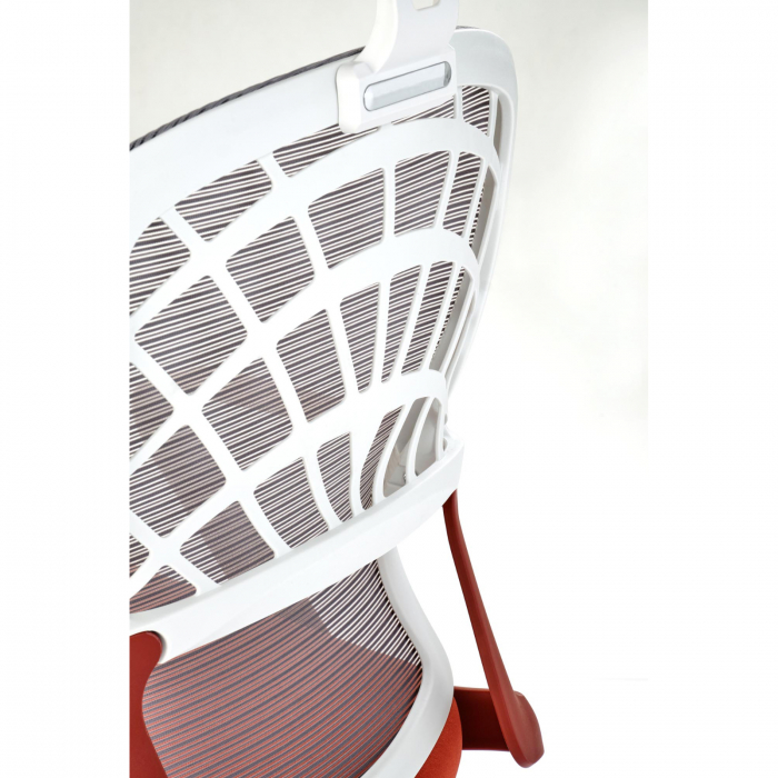 Set birou MIRA, stejar Icon, 108x50x73 cm si scaun de birou VESUVIO corai + alb, 59x59x115 cm [11]