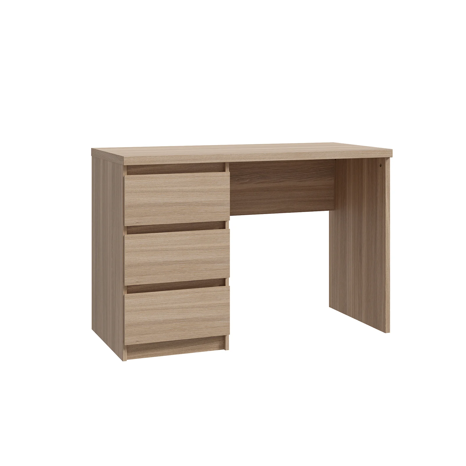 Set birou MIRA, stejar Icon, 108x50x73 cm si scaun de birou VESUVIO corai + alb, 59x59x115 cm [12]