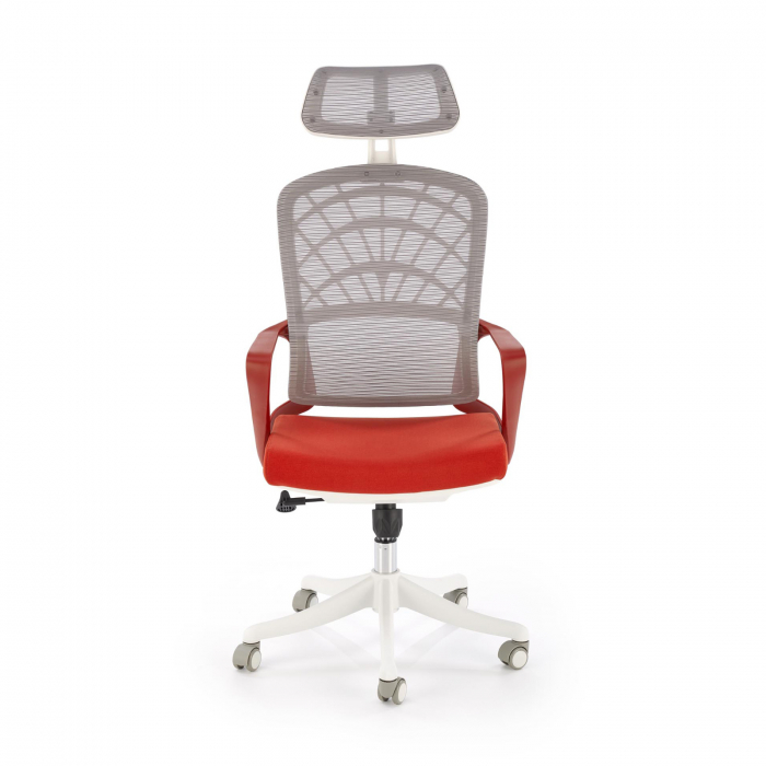Set birou MIRA, stejar Icon, 108x50x73 cm si scaun de birou VESUVIO corai + alb, 59x59x115 cm [7]