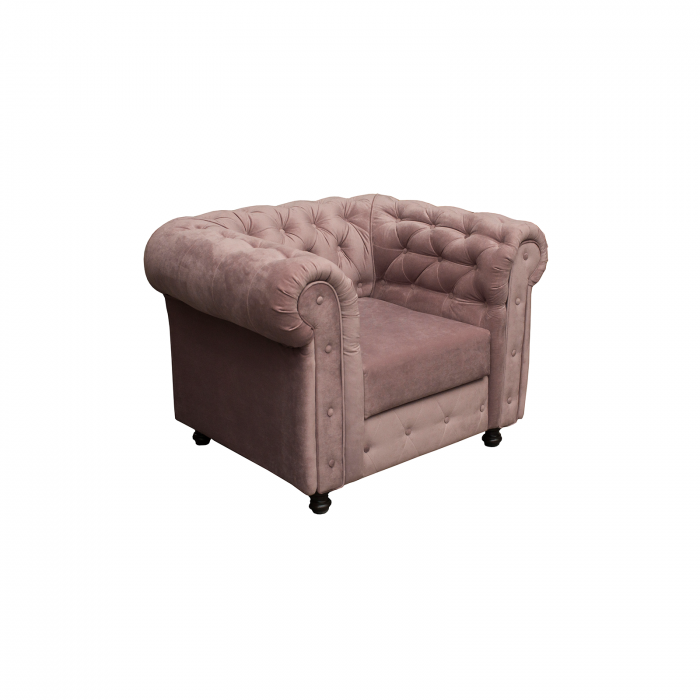 Set CHESTERFIELD 3-2-1, canapea fixa 3 locuri, canapea fixa 2 locuri si 1 fotoliu fix, roz prafuit - ExpoMob [11]