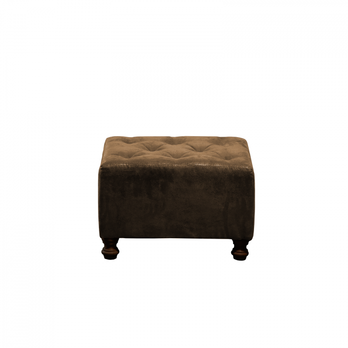 Set CHESTERFIELD 3-1-1, canapea extensibila 3 locuri si 2 fotolii fixe, maro - 1 Taburet Cadou - ExpoMob [16]