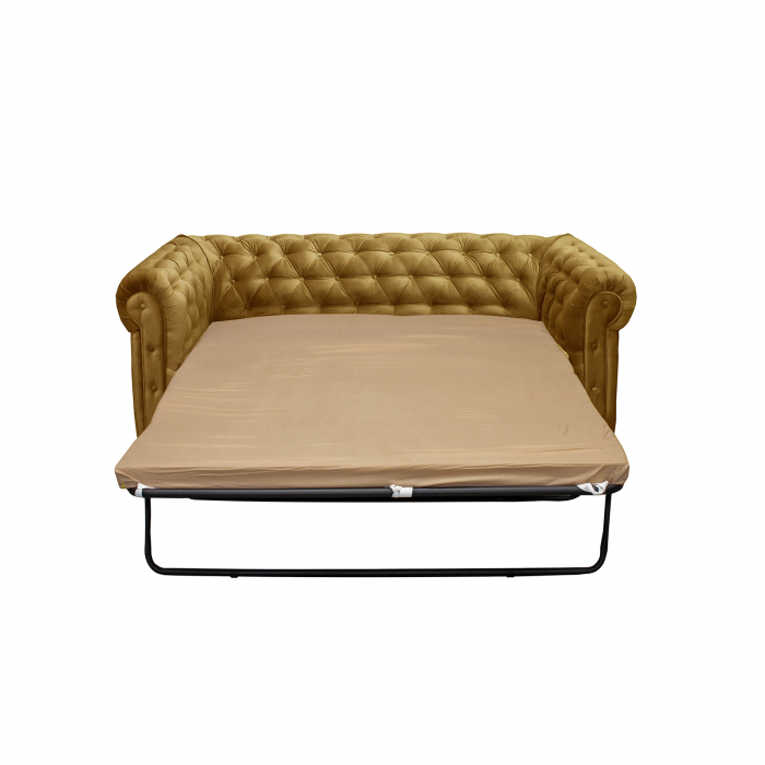 Set CHESTERFIELD 3-1-1, canapea  extensibila 3 locuri si 2 fotolii fixe, galben - ExpoMob [5]