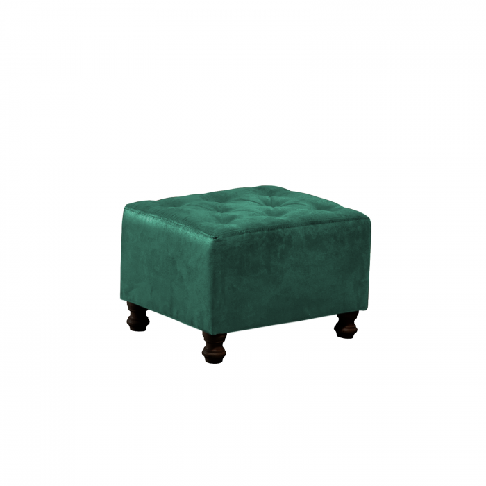 Set CHESTERFIELD 3-1-1, canapea  extensibila 3 locuri si 2 fotolii fixe, verde + 1 Taburet Cadou - ExpoMob [15]