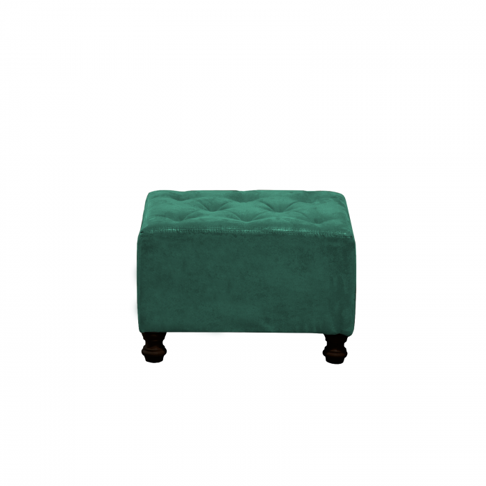 Set CHESTERFIELD 3-1-1, canapea  extensibila 3 locuri si 2 fotolii fixe, verde + 1 Taburet Cadou - ExpoMob [16]