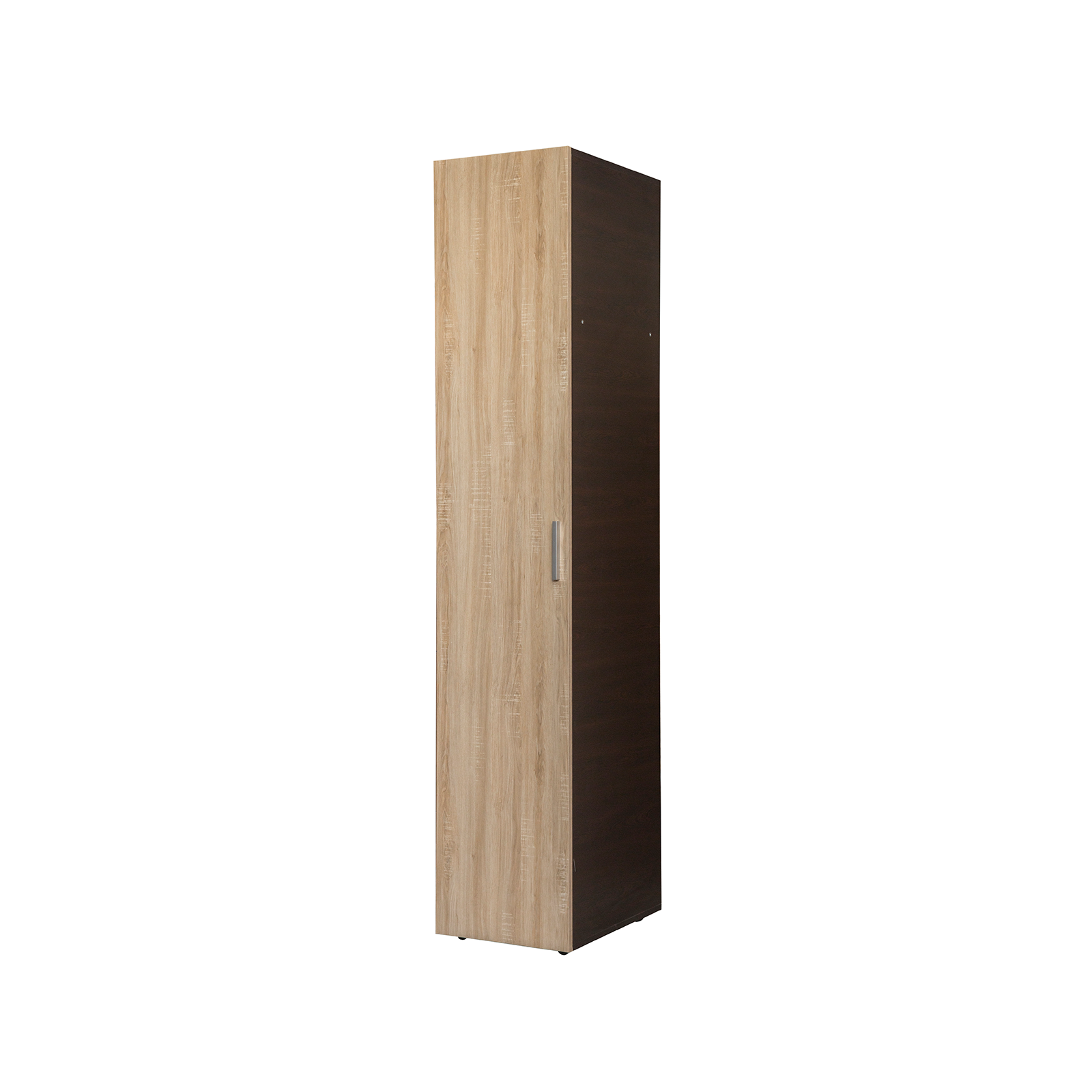 Set dormitor modular ALMA, 3 piese, pat de colt 120x200 cm, colt interschimbabil, dulap 2 usi, dulap 1 usa, sonoma inchis + deschis [3]