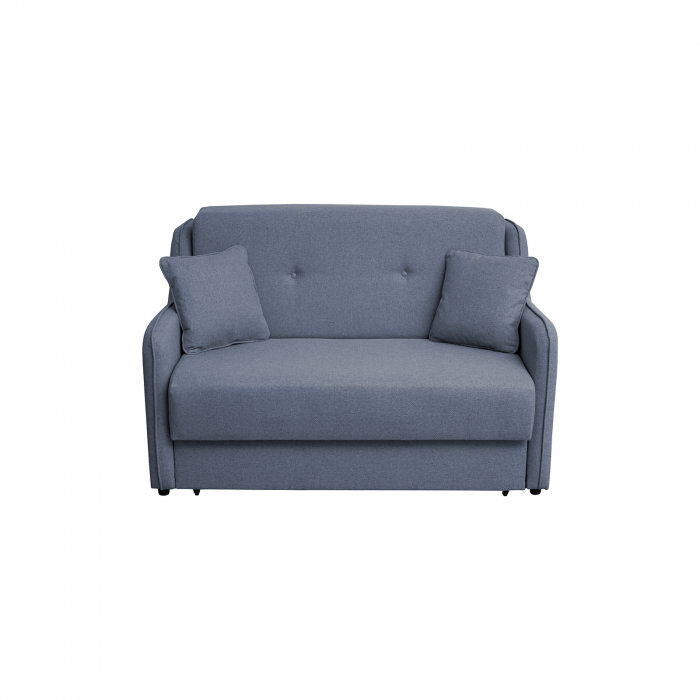 Set dormitor tineret YASMIN M1, 3 corpuri, stejar Belfast, 238x50x200 cm + Canapea GALA extensibila, 2 locuri, albastru, 143x98x98 cm - ExpoMob [6]
