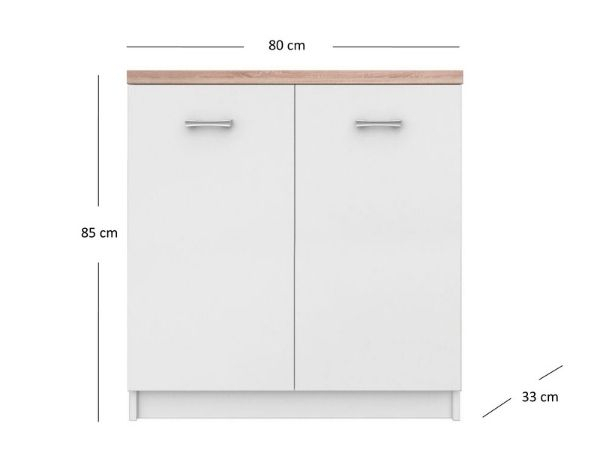 Set dormitor TOP MIX, 5 piese, birou, vitrina, 2 biblioteci, comoda, alb [4]