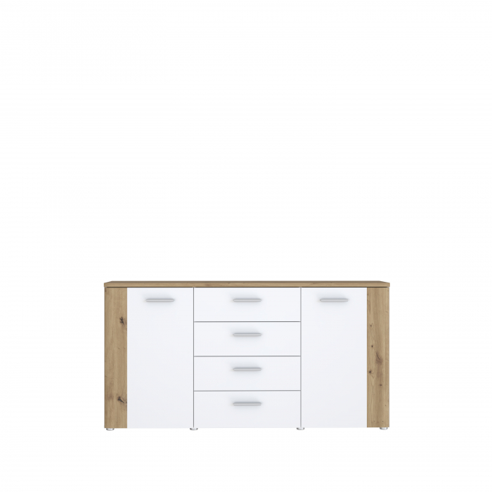 Set Living BBG, 4 corpuri si Comoda BBG, 2 usi, 4 sertare, artisan + alb - ExpoMob [7]
