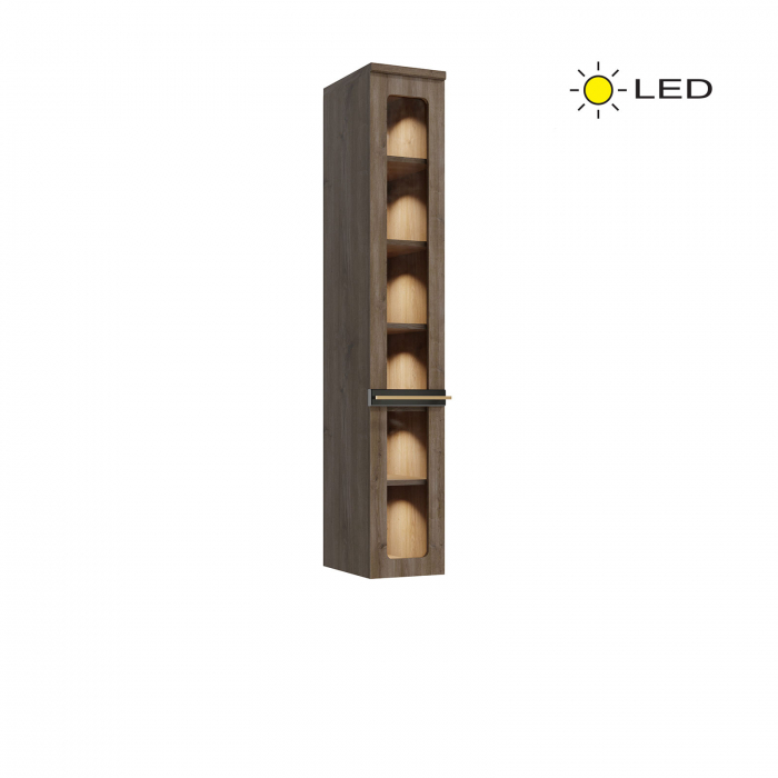 Set Living VAL GARDENA Z.P., 4 corpuri, cu lumini LED si Comoda VG12, 2 usi, 3 sertare - ExpoMob [4]