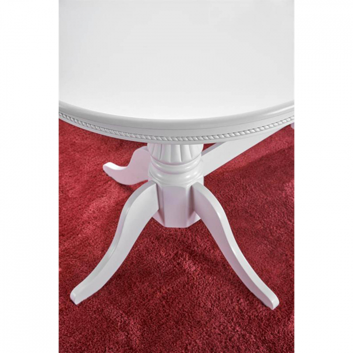 Set Masa extensibila JOSEPH, lemn masiv, ovala, 150/190x90x77 cm  + 10 scaune BOSS IV, 43x40x94 cm, alb - ExpoMob [8]
