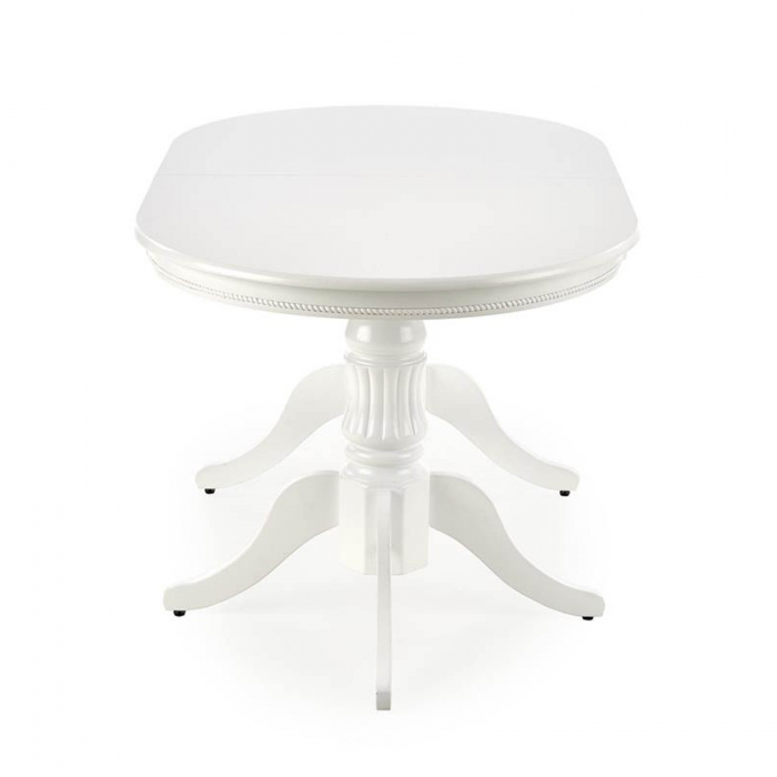 Set Masa extensibila JOSEPH, lemn masiv, ovala, 150/190x90x77 cm  + 10 scaune BOSS IV, 43x40x94 cm, alb - ExpoMob [4]