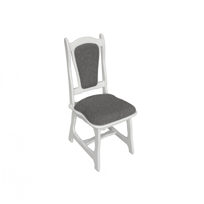 Set masa extensibila cu 6 scaune EUROPA, lemn masiv, ovala, alb, 160/240x90x70 cm - ExpoMob [4]