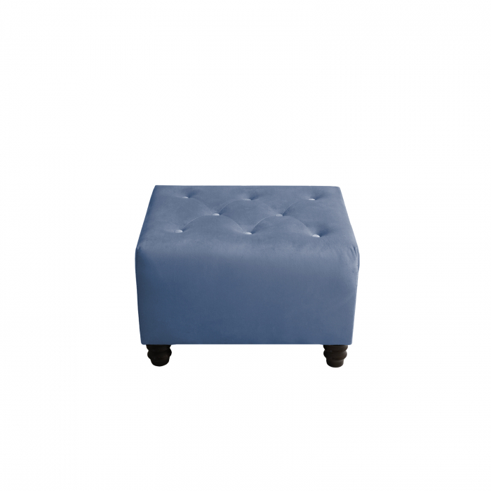 Taburet CHESTERFIELD, cu arcuri si rotile, 57x45x40 cm - ExpoMob [2]