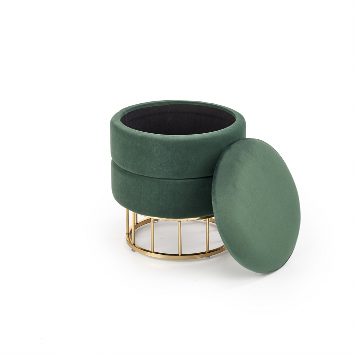 Taburet MINTY, verde + auriu, 37x41 cm - ExpoMob [3]