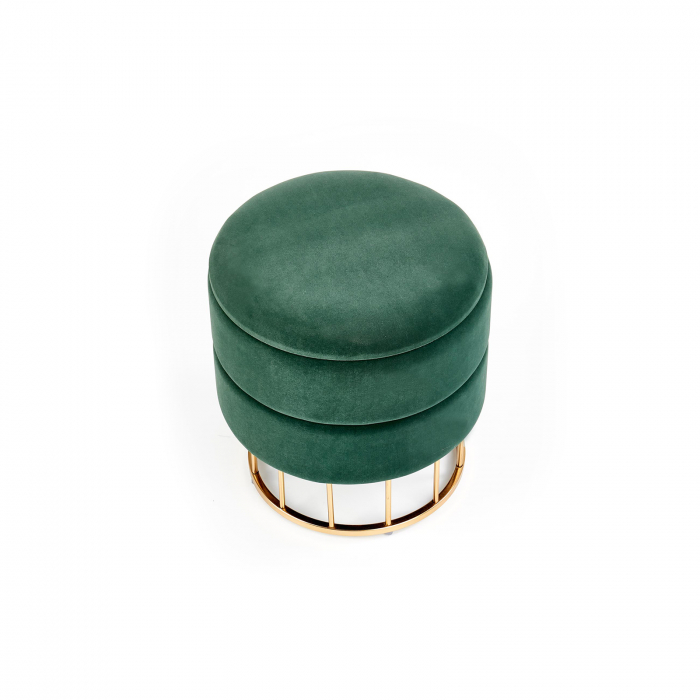 Taburet MINTY, verde + auriu, 37x41 cm - ExpoMob [2]