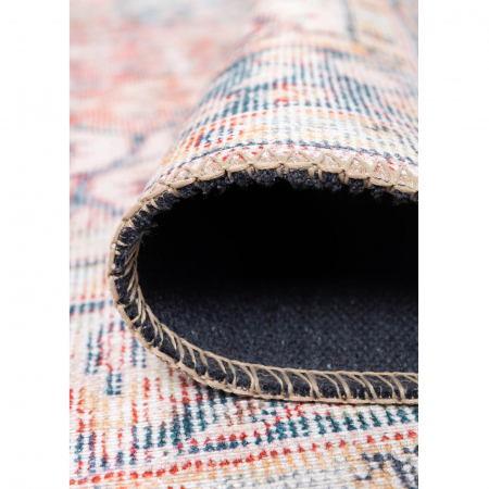 Covoare - Covor Blues Vintage 418, portocaliu si albastru, 210x310 cm - ExpoMob