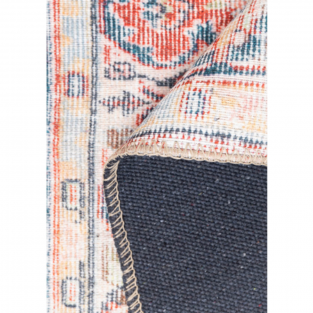 Covoare - Covor Blues Vintage 418, portocaliu si albastru, 210x310 cm - ExpoMob