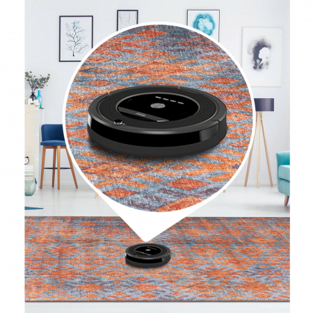 Covor Funk Modern 06, portocaliu si albastru, 150x230 cm - ExpoMob [4]