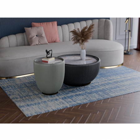 Covoare - Covor ZEN B3122 CH2 A9, albastru, 120x170 cm - ExpoMob